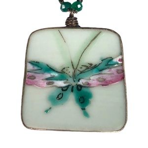 Y2K Era Butterfly Pendant with 925 Silver